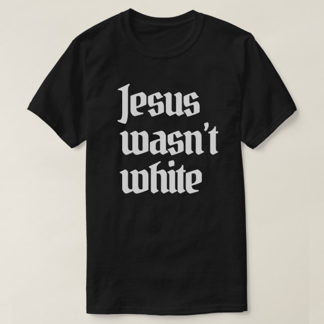 Jesus wasn't white classic round sticker T-Shirt (Design Front)