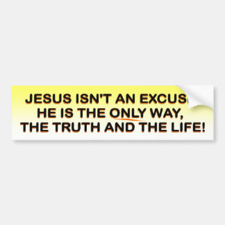 Jesus - way, truth, life bumpersticker bumper sticker