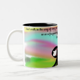 jesus way Two-Tone coffee mug