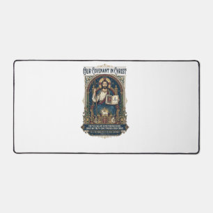 Jesus Wedding Photographer Shirt Christian Desk Mat