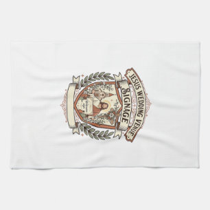 Jesus Wedding Venue Signage Jesus Wedding Venue Si Kitchen Towel