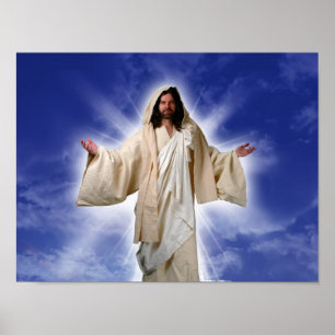 Jesus Welcomes You With Open Arms Poster