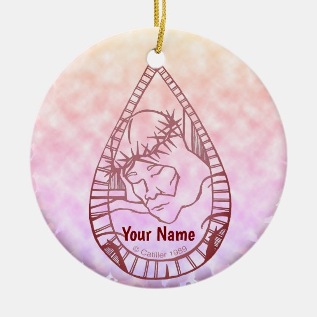 Jesus Wept  Ceramic Ornament (Front)