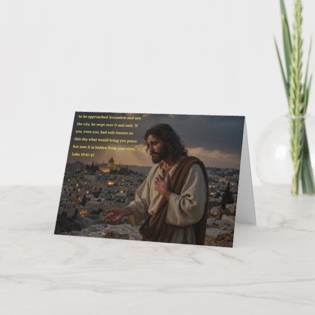 Jesus Wept Greeting Card (Front)