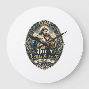 Jesus Widow Widower Encouragement Vintage Shirt Ch Large Clock