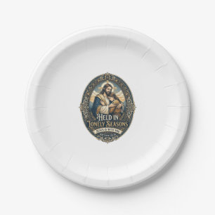 Jesus Widow Widower Encouragement Vintage Shirt Ch Paper Plate
