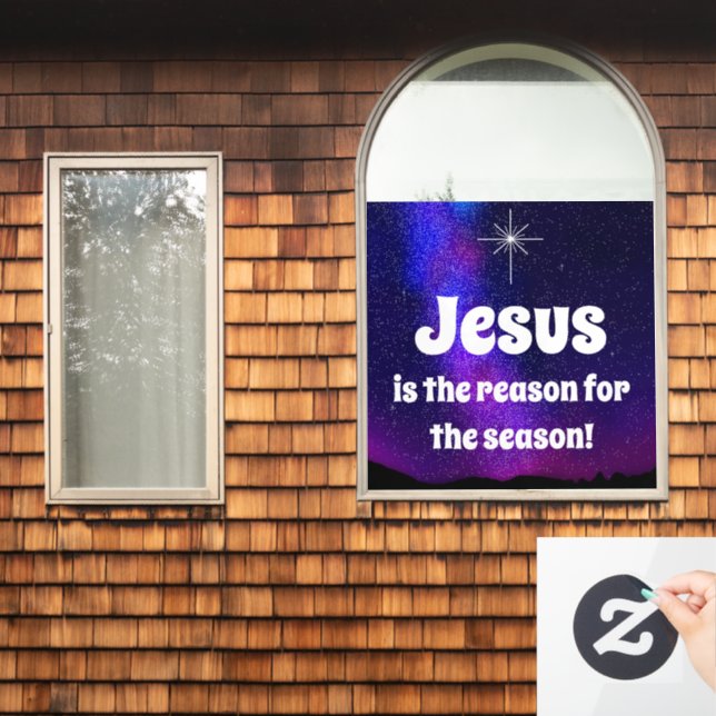 Jesus Window Cling (Home Window)