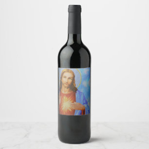 Jesus wine bottle label