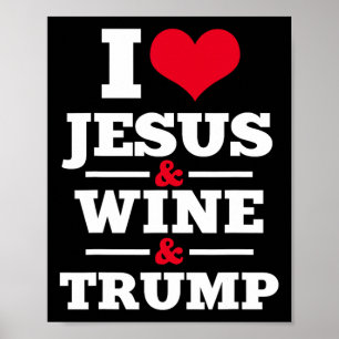 Jesus Wine Trump Religious Christian Faith Mom Gif Poster