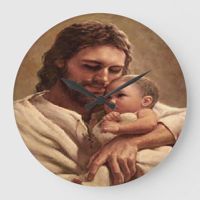 jesus with children clock (Front)