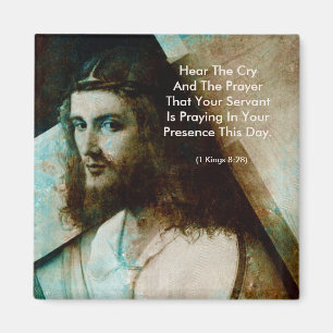 Jesus With Cross Magnet