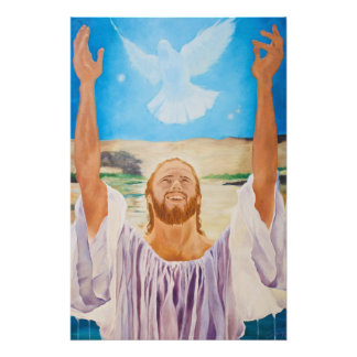 Jesus with Holy Spirit Photo Print
