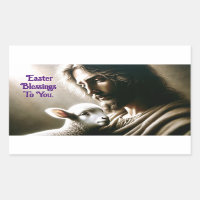 Jesus With Lamb Sticker
