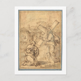 JESUS WITH PETER POSTCARD