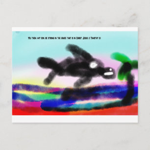 jesus with us  postcard