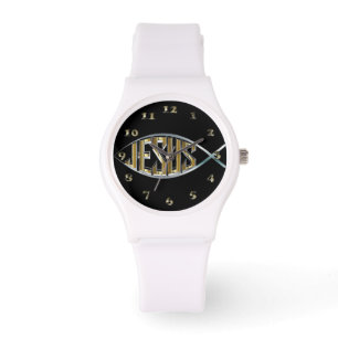 Jesus within a Fish Symbol Watch