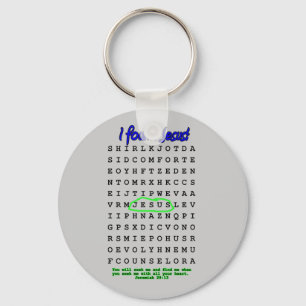Jesus Word Search Puzzle Keychain