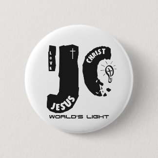 Jesus world's light 2 inch round button