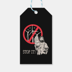 Jesus would be against wind power gift tags