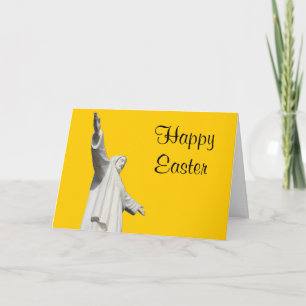 jesus yellow easter holiday card