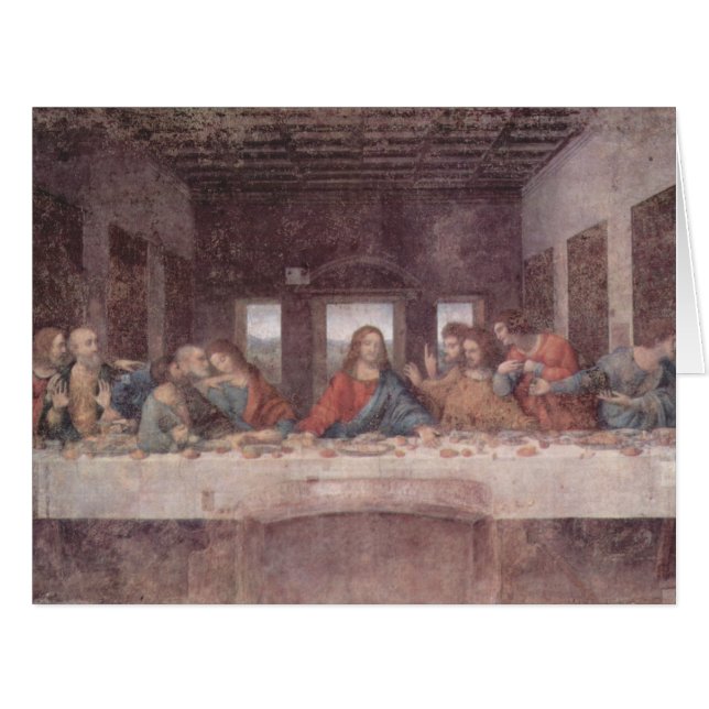 Jésus "Yeshua" La Dernière Cène, Léonard de Vinci (Devant horizontal)
