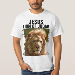 JESUS YESHUA LION DE T-shirts JUDAH tee - shirt