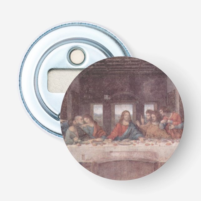 Jesus "Yeshua" The Last Supper, Leonardo da Vinci Bottle Opener (Front)