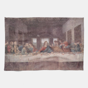 Jesus "Yeshua" The Last Supper, Leonardo da Vinci Kitchen Towel