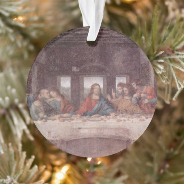 Jesus "Yeshua" The Last Supper, Leonardo da Vinci Ornament (Tree)