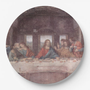 Jesus "Yeshua" The Last Supper, Leonardo da Vinci Paper Plate