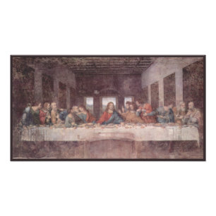 Jesus "Yeshua" The Last Supper, Leonardo da Vinci Photo Print