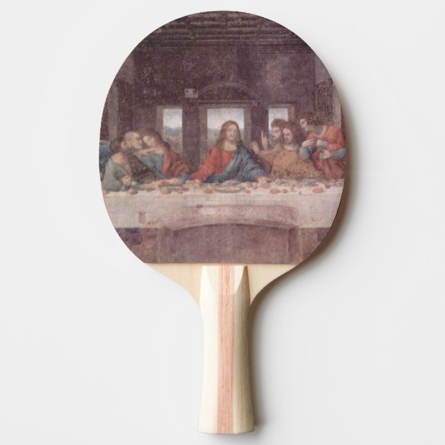 Jesus "Yeshua" The Last Supper, Leonardo da Vinci Ping Pong Paddle (Front)