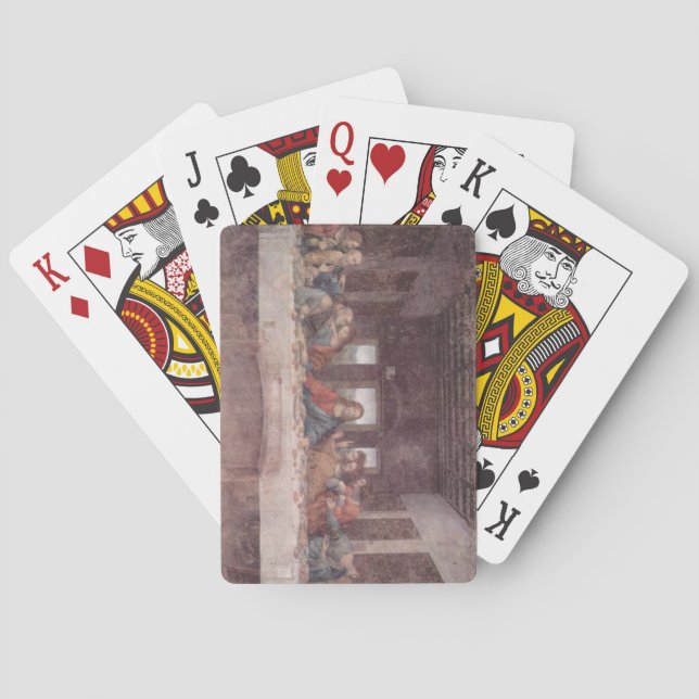 Jesus "Yeshua" The Last Supper, Leonardo da Vinci Playing Cards (Back)