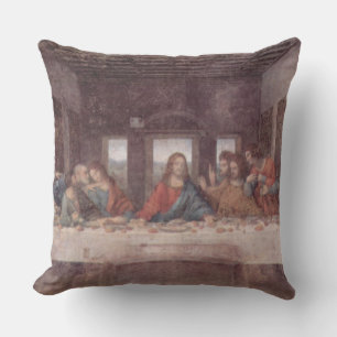 Jesus "Yeshua" The Last Supper, Leonardo da Vinci Throw Pillow