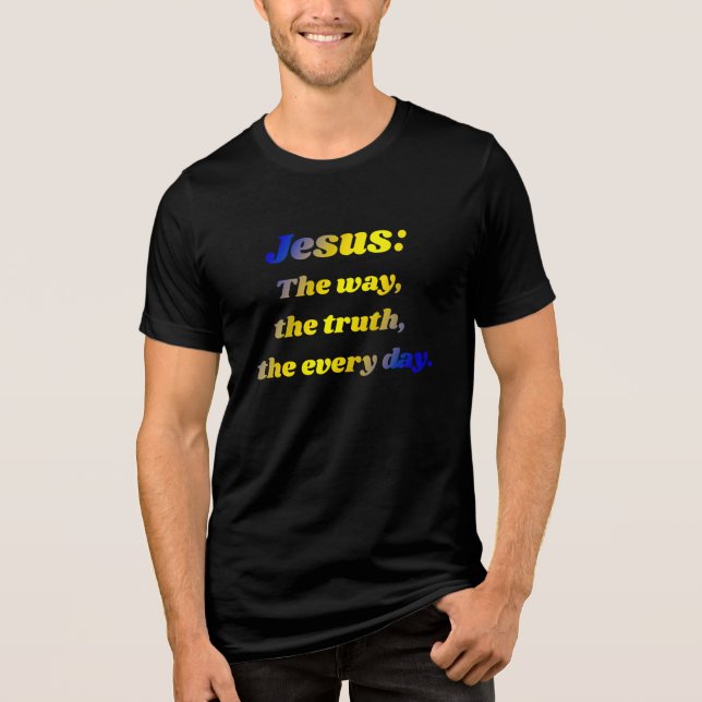 Jesus: Your daily direction Tri-Blend Shirt (Front)