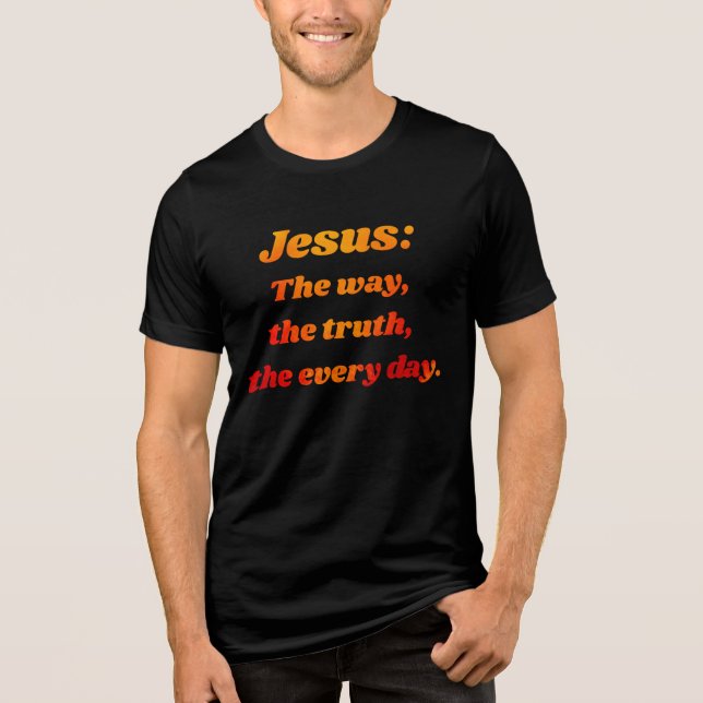 Jesus: Your daily direction Tri-Blend Shirt (Front)