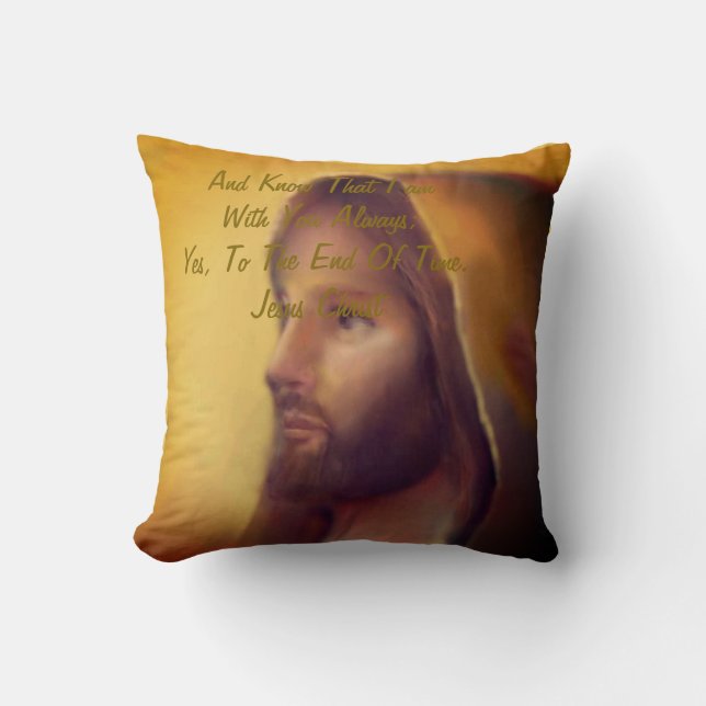 Jesuss Christ Throw Pillow (Front)