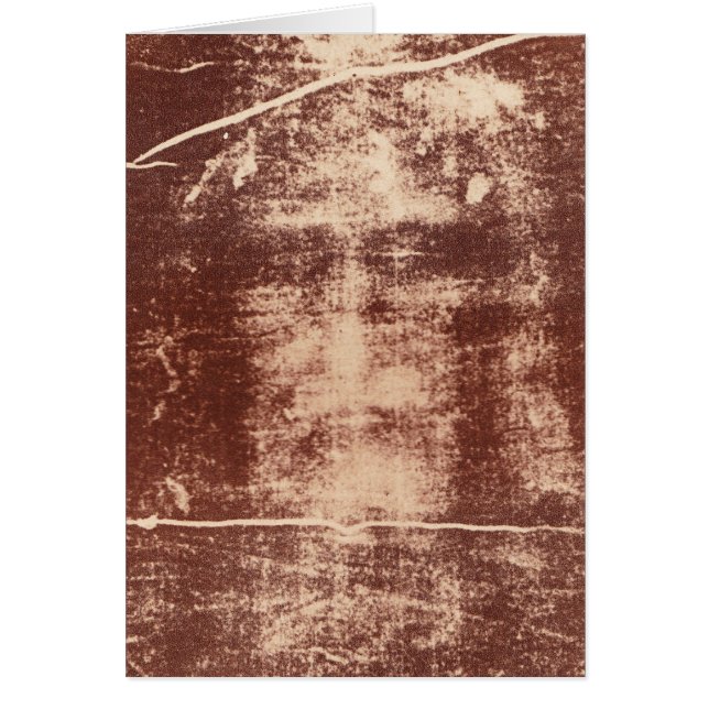 Jesus's Face Close up on the Shroud of Turin (Front)