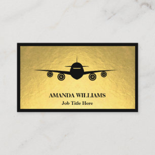 Jet Airplane Business Card