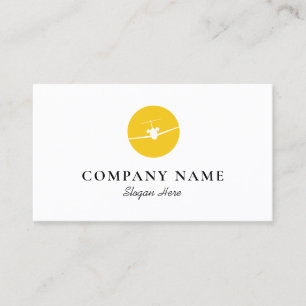 Jet Airplane Logo Business Card