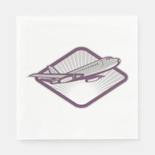 Jet Airplane Napkin