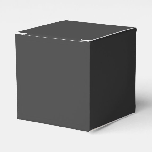 Jet Black Classic Favor Box (Front Side)