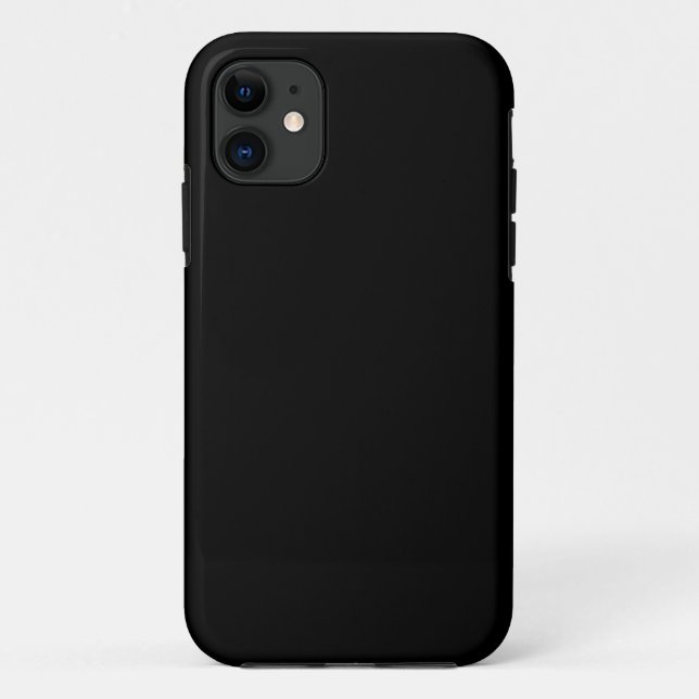 Jet Black Design - customise with text, photo, pic Case-Mate iPhone Case (Back)