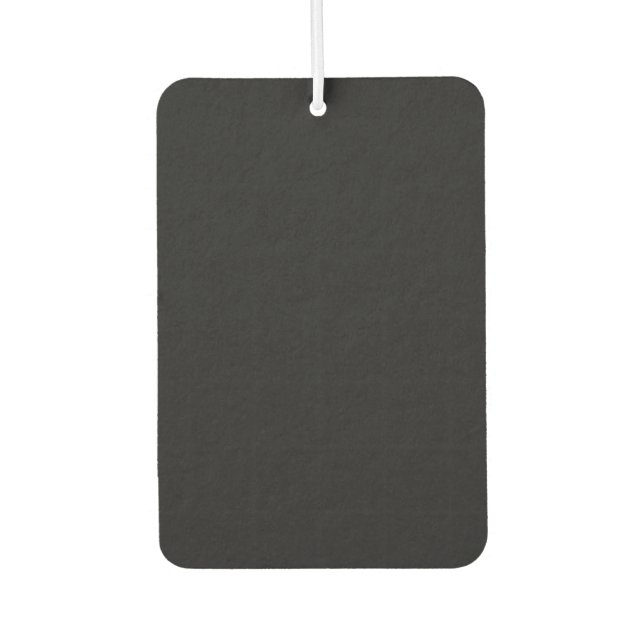Jet Black Solid Colour Air Freshener (Front)