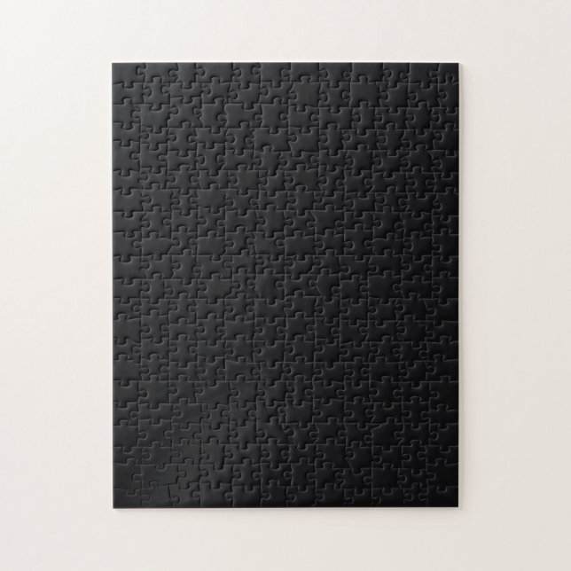 Jet Black Solid Colour Jigsaw Puzzle (Vertical)