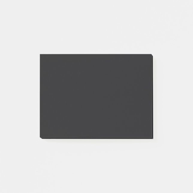Jet Black Solid Colour Post-it Notes (Front)