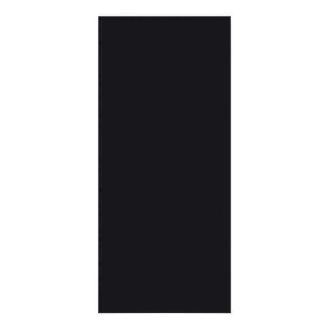 Jet Black Solid Colour Rack Card (Front)