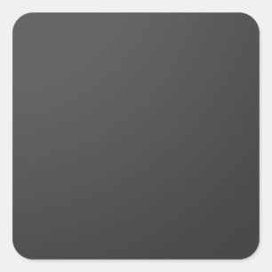 Jet Black Template DIY customize add white TEXT Square Sticker