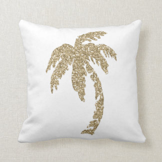 Jet blanc de coussin de coussin de palmier