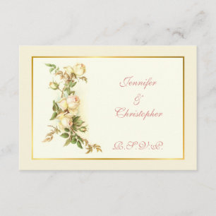 Jet de rose blanc épousant RSVP